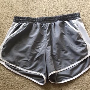 Grey UA athletic shorts